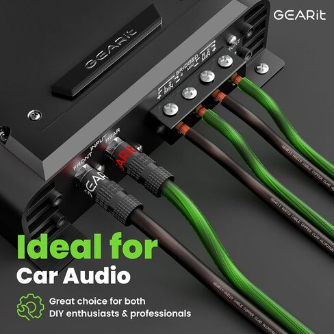 GearIT Pro Series 16AWG Speaker Wire, 16 Gauge Speaker Wire Cable (100 Feet / 30 Meters) Great Use for Home Theater Speakers and Car Speakers, Transparent Black/Red in Saudi Arabia