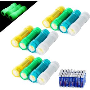 KunHe 5 Pack Glow in Dark Flashlights Mini Flashlight for Kids Bulk flashlights with Batteries Included Perfect for Teaching Kids Birthday Party Christmas Gifts Stocking Stuffers