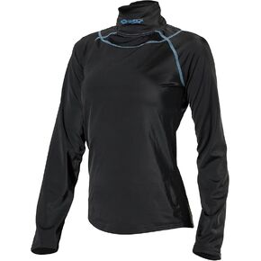 Shock Doctor Girl's Ultra Comp Neckguard Hockey Shirt LS Black M