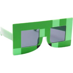 Sun-Staches Official Minecraft Creeper Sunglasses | Costume Accessory Mask | UV 400 | One Size Fits Most