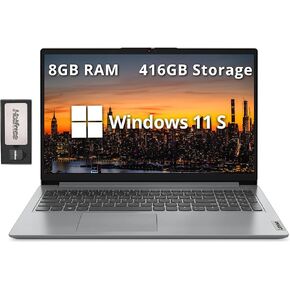 Lenovo IdeaPad 3 Laptop Holiday Deals, 15.6" FHD Touchscreen, Intel Core i3-1115G4, 16GB RAM, 512GB SSD, SD Card Reader, HDMI, Webcam, Wi-Fi 6, Windows 11 Home, Grey