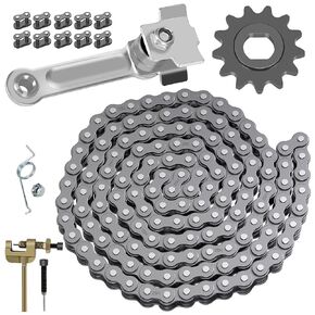 25H Chain 132 Link Chain Tensioner Adjuster compatible with Razor MX650 MX500 Mcgrath Dirt Rocket MY1020 Motor Electric Scooter Dirt Bike Heavy Duty Parts with 13T 25H Sprocket