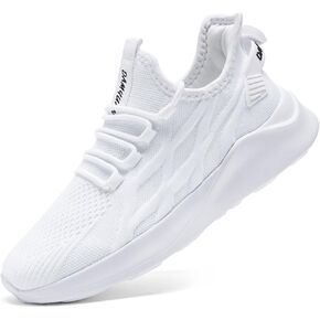 White Sneakers for Women Running Shoes Sneakers Lightweight Sports Workout Cheer Shoes White Womens Size 10