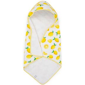 Little Unicorn Premium Infant Hooded Bath Towel| Soft & Absorbent Cotton & Terry Fabric for Newborns (Lemon)