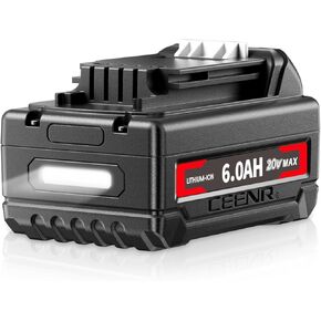 CNEER 6.0Ah Lithium Batteries Replace for Black and Decker 20V Lithium Battery Compatible with Black Decker Battery LB2X4020 (1Pack)