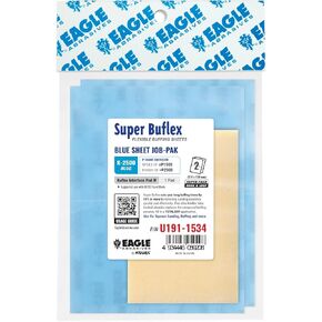 Super Buflex Flexible Dry Sanding Sheets Job-PAK, Green K-2000, U191-1532, 2 Sheets + 1 Buflex Interface Pad