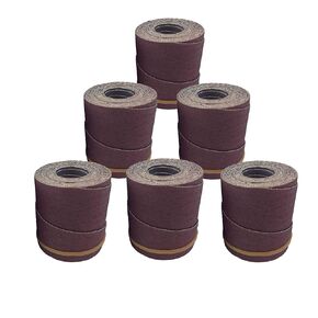 Pre-Cut Sandpaper Rolls | 120 Grit | 6 Pack | for Supermax 19-38 Drum Sander by Monarch Industrial