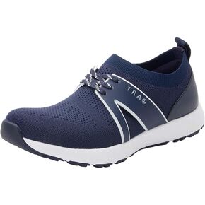 Traq by Alegria Qool Womens Smart Walking Shoe Navy 12 M US