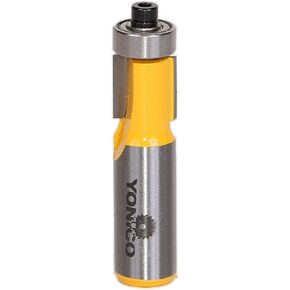 YONICO Pattern Bit Flush Trim Router Bits 1/2-Inch Height X 1/2-Inch Diameter 1/2-Inch Shank 14146