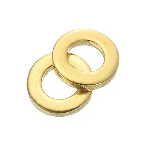 uxcell M2.5 Flat Washer, 300 Pcs Brass Ring Flat Washers 6mm OD 0.5mm Thick Metal Sealing Gasket Ring for Screws Bolts Nuts
