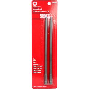 Senco EA0298 #2 Square Drive Bits 2PK - Duraspin Technology Integrated Auto-Feed Screw System