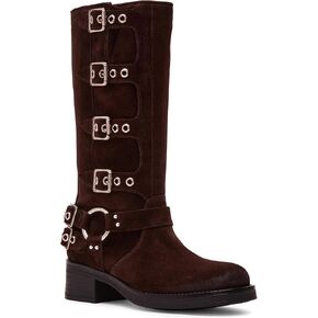 Steve Madden Women's Brocks Fashion Boot, Brown Suede, 8