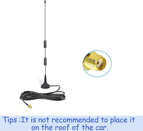Bingfu Dual Band VHF UHF 136-174MHz 400-470MHz Ham Radio Magnetic Base Antenna Handheld Two Way Radio SMA Female Antenna for Kenwood Wouxun BaoFeng BF-F8HP UV-5R UV-82 BF-888S Ham Radio Walkie Talkie in Saudi Arabia