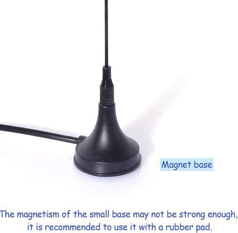 Bingfu Dual Band VHF UHF 136-174MHz 400-470MHz Ham Radio Magnetic Base Antenna Handheld Two Way Radio SMA Female Antenna for Kenwood Wouxun BaoFeng BF-F8HP UV-5R UV-82 BF-888S Ham Radio Walkie Talkie in Saudi Arabia
