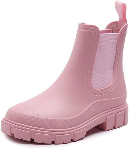 Harssidanzar Womens Rain Boots أحذية حديقة مقاومة للماء أحذية مضادة للانزلاق لأمطار قصيرة للعمل في الهواء الطلق HL217US in Kuwait