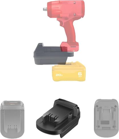 بالنسبة إلى DeWalt إلى محول بطارية Milwaukee (تم تضمين محول فقط) (لبطارية M18 إلى أدوات DeWalt 20V) in Kuwait