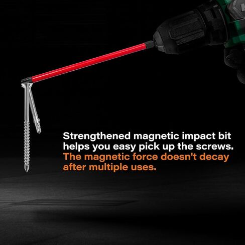 Professional Torx Bit Set with Cnc Machined Tips, 1/4 Inch Hex Shank, S2 Steel, Magnetic and Impact Driver Compatible, 6 Inch Long Torx Screwdriver and Star Bits Set for Workers in Saudi Arabia