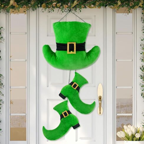 2 Pcs 12 Inch Vintage Halloween Witch Wall Decor Primitive Hanging Witch Shoes Hat Set Halloween Door Sign for Farmhouse Front Door Porch Decor in Kuwait