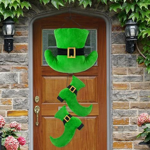 2 Pcs 12 Inch Vintage Halloween Witch Wall Decor Primitive Hanging Witch Shoes Hat Set Halloween Door Sign for Farmhouse Front Door Porch Decor in Kuwait