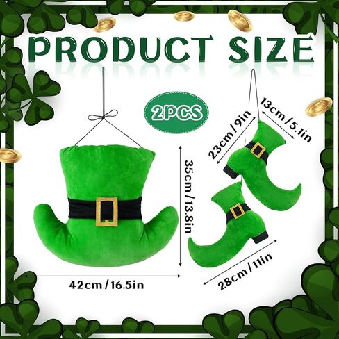 2 Pcs 12 Inch Vintage Halloween Witch Wall Decor Primitive Hanging Witch Shoes Hat Set Halloween Door Sign for Farmhouse Front Door Porch Decor in Kuwait