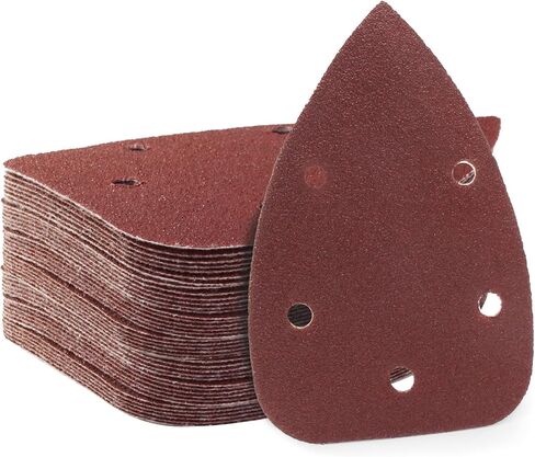 25 PCS 240 Wit Mouse Detail Sander Sander ، 5 Hole Detail Sanding Pads for Palm Sander ، Hook and Loop Mouse Santpaper Pads Sander fads for Sanding Folishing in Kuwait