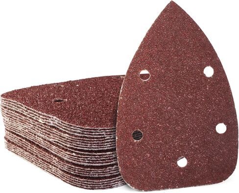 25 PCS 240 Wit Mouse Detail Sander Sander ، 5 Hole Detail Sanding Pads for Palm Sander ، Hook and Loop Mouse Santpaper Pads Sander fads for Sanding Folishing in Kuwait