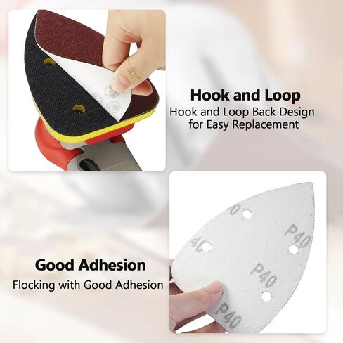 25 PCS 240 Wit Mouse Detail Sander Sander ، 5 Hole Detail Sanding Pads for Palm Sander ، Hook and Loop Mouse Santpaper Pads Sander fads for Sanding Folishing in Kuwait