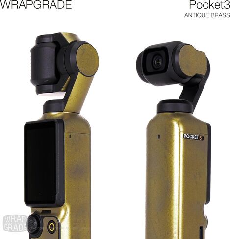 ملصقات الجلد المربعة متوافقة مع DJI Osmo Pocket 3 شارات (النحاس العتيق) in Saudi Arabia