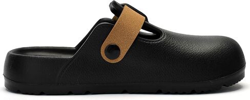 Axcone Womens Clogs Soft Footbed Mules Non-Slip Garden Work Shoes Double Buckle Adjustable EVA Flat Sandals in Saudi Arabia