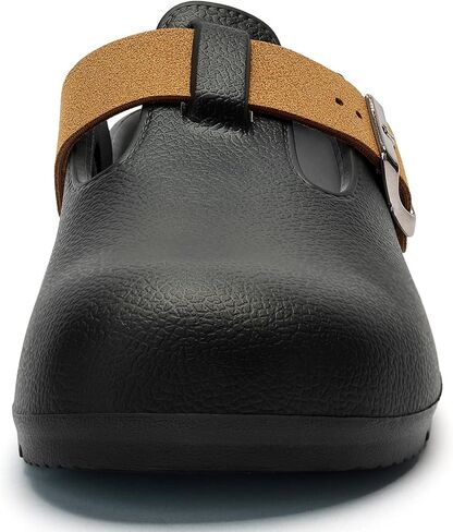 Axcone Womens Clogs Soft Footbed Mules Non-Slip Garden Work Shoes Double Buckle Adjustable EVA Flat Sandals in Saudi Arabia
