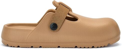 Axcone Womens Clogs Soft Footbed Mules Non-Slip Garden Work Shoes Double Buckle Adjustable EVA Flat Sandals in Saudi Arabia