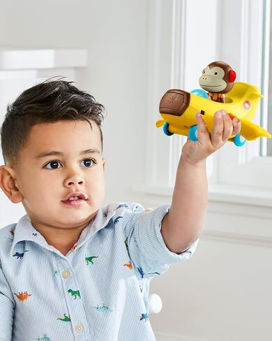Skip Hop Toddler Cause & Effect Toy for Toddlers 2+, Car Plane Toy with Monkey Figurine, Zoo Crew in Saudi Arabia