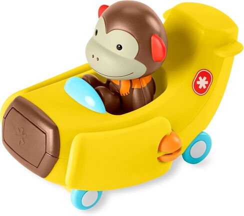 Skip Hop Toddler Cause & Effect Toy for Toddlers 2+, Car Plane Toy with Monkey Figurine, Zoo Crew in Saudi Arabia