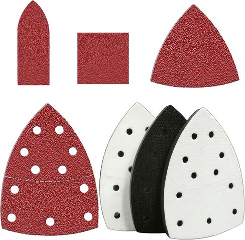 160pcs Mouse Sander Sandpaper for Mouse Sander, Detail Sander Sandpaper Sanding Sheets, Mouse Sander Pads Sanding Paper 60 120 180 240 Grit for Detail Sander, Finger Sander -FSM16 in Saudi Arabia