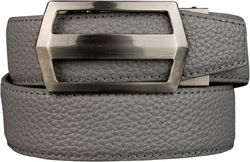 Men's Belt, Nexbelt Ratchet Leather Texture Classic Colour Pitch Black V.4 Golf Belt in Kuwait