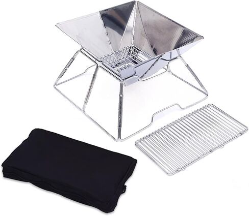 Backpacking Camp Stove Portable Stove for Camping, Ice-fishing, Cookout, Hiking, Travel, Portable Camp Wood Stove with 8.2' Chimneys in Saudi Arabia