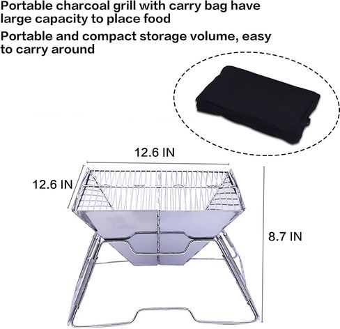 Backpacking Camp Stove Portable Stove for Camping, Ice-fishing, Cookout, Hiking, Travel, Portable Camp Wood Stove with 8.2' Chimneys in Saudi Arabia