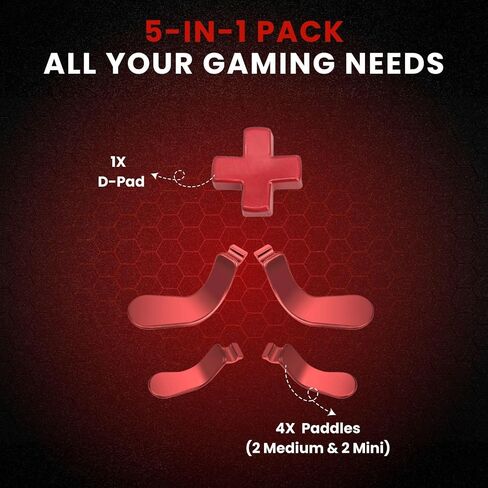 TNP Paddles for Xbox Elite 2 Controller - Accessories Replacement Metal Stainless Steel Paddles Trigger & D-Pad Parts Accessories Compatible with Xbox Elite Controller Series 2 Core, Gold in Saudi Arabia