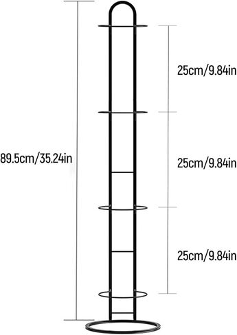 Vertical Ball Storage, Basketball Storage Shelf, Iron Volleyball Stand Holder Basketball Rack 4 Tier Ball Rack for Football in Kuwait