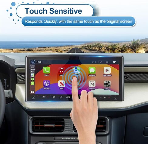 2022 2023 2024 واقي شاشة Maverick لـ Ford Maverick (XL/XLT/Lariat) شاشة لمس SYNC® 3 مقاس 8 بوصات، زجاج مقسى 9H 2024 2023 ملحقات Maverick Hybrid طبقة حماية شفافة عالية الدقة 8 بوصات in Saudi Arabia