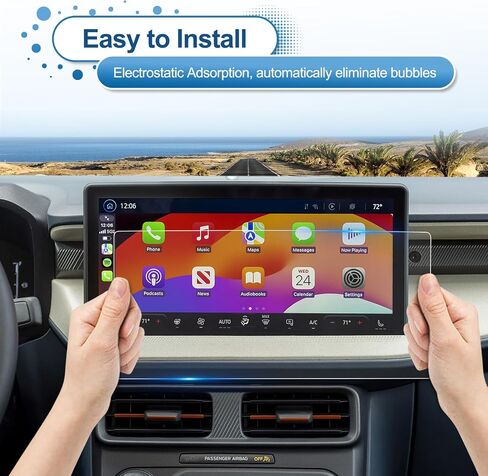 2022 2023 2024 واقي شاشة Maverick لـ Ford Maverick (XL/XLT/Lariat) شاشة لمس SYNC® 3 مقاس 8 بوصات، زجاج مقسى 9H 2024 2023 ملحقات Maverick Hybrid طبقة حماية شفافة عالية الدقة 8 بوصات in Saudi Arabia