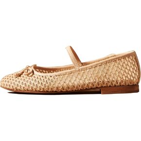Mesh Ballet Flats for Women Stylish Mary Jane Shoes Design with Pull-On Fit Elegant Round Toe Breathable Material Cute Bow Accent