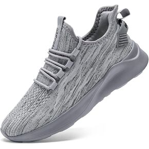 Womens Running Shoes Tennis Shoes Lightweight Breathable Non Slip Walking Sneakers Grey Womens Size 9.5