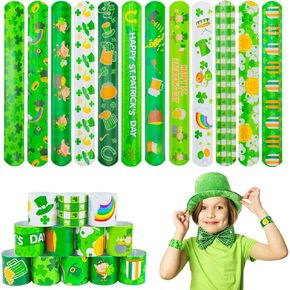 50pcs 4th of July Slap Bracelets Toys, 4th of July Party Favors Supplies Patriotic Accessories Decorations