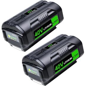 6.5Ah Batteries Replacement for Ryobi 40V Battery 6.5Ah Compatible with Ryobi Battery 40V OP4050 OP4026 OP40401 OP40501 Cordless Power Tools, 2 Pack