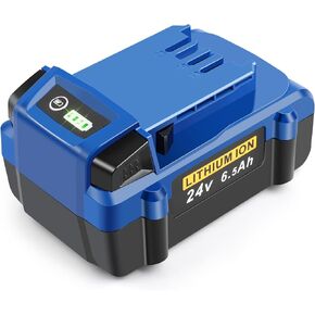 24V Battery Replacement for Kobalt Max KB624-03 KB524-03 KB424-03 KB224-03 KB124-03 6500mAh Lithium Ion Battery Cordless Tools High Capacity Battery 2 Pack (Not fit Snow Joe, Sun Joe ,Chain Saw)