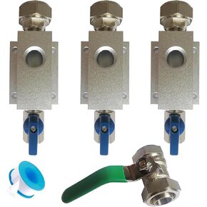 3PCS Air Compressor Accessories Kit for Shop Air Line Kit 3/4 Inch with 1/2 Inch NPT Outlet Port,Air Compressor Hose Outlet Kit for Garage Compressed Air Piping System