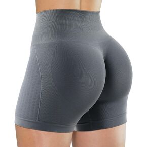 Unthewe Workout Butt Lifting Shorts for Women High Waisted Seamless Gym Yoga Booty Shorts