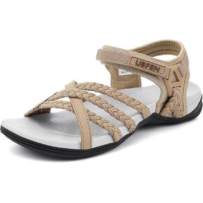 UBFEN Womens Hiking Sandals Sport Walking Adjustable Hook Ankle Straps Comfortable Outdoor Beach Athletic Shoes