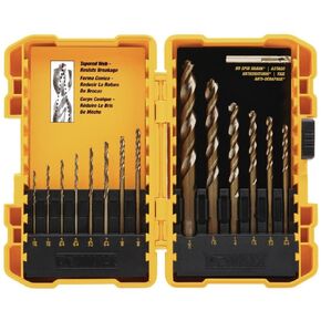 DEWALT DW1169 14-Piece Pilot-Point Twist Drill Bit Assortment